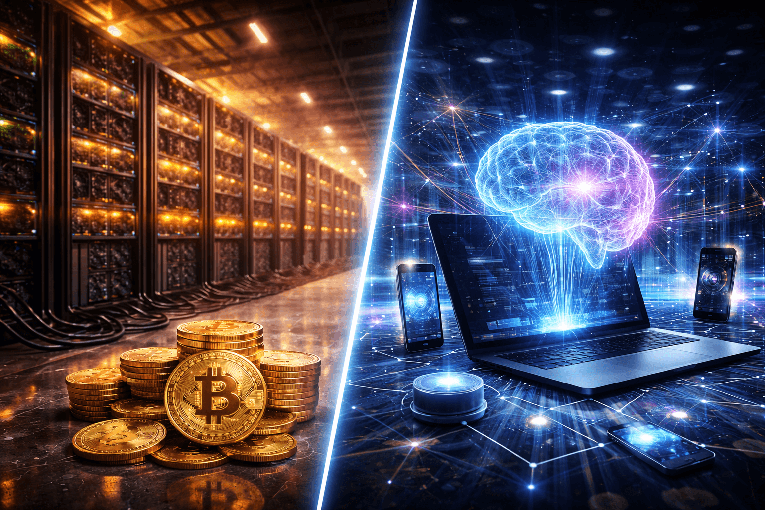 Bitcoin Mining Centralizes as AI Moves Toward Decentralization