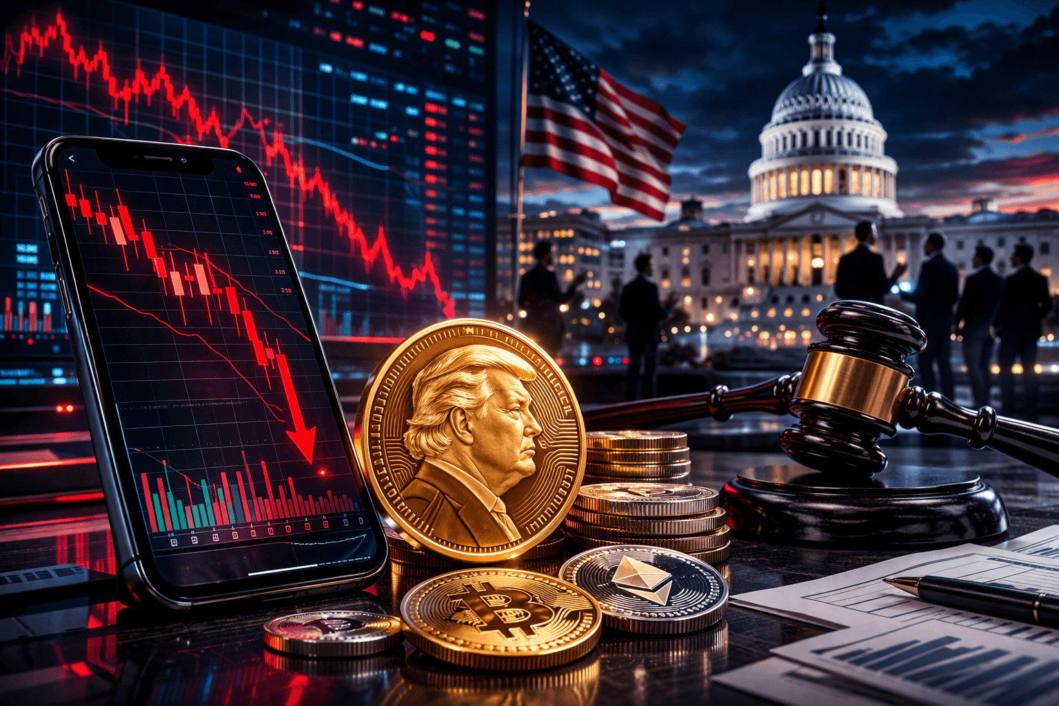 Trump Linked Crypto Tokens Slide as Senate Scrutiny Intensifies